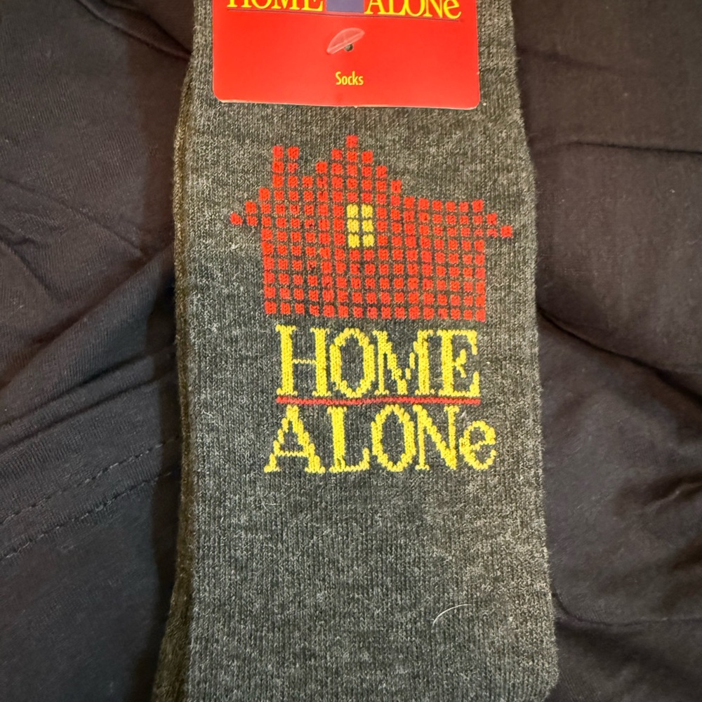 Home Alone Gray Socks